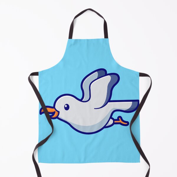 Item preview, "Cute Flying Gull: Cartoon Vector Icon Illustration" designed and sold by hjian8219.