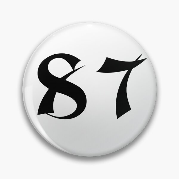 Item preview, 87, eighty-seven, black, shangai designed and sold by Numbers-Art.