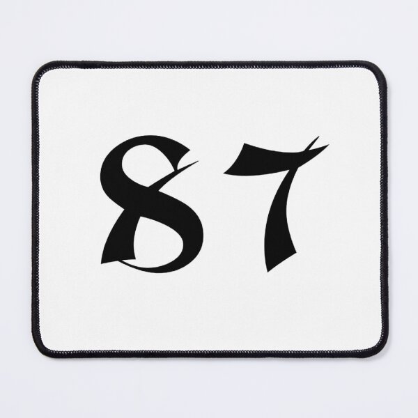 Item preview, 87, eighty-seven, black, shangai designed and sold by Numbers-Art.