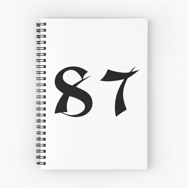 Item preview, 87, eighty-seven, black, shangai designed and sold by Numbers-Art.