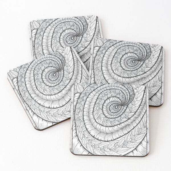 Item preview, Leafy, Feathery, Whirly Stuff (No Color) designed and sold by jonnygreatbrow.