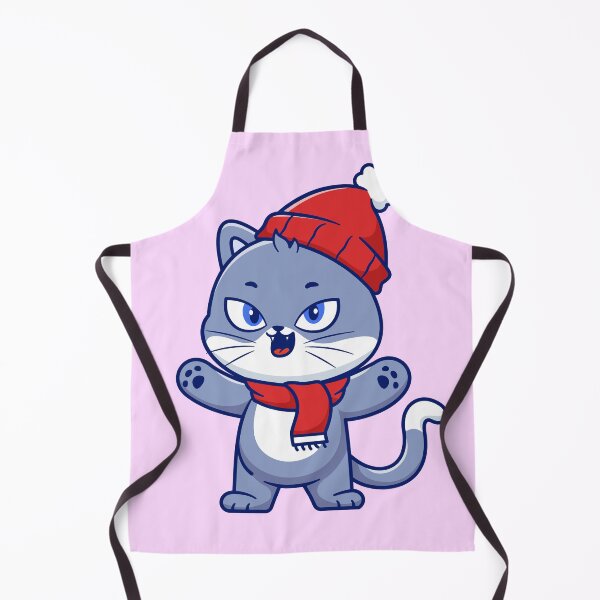 Item preview, "Cute Winter Cat: Cartoon Vector Icon Illustration" designed and sold by hjian8219.