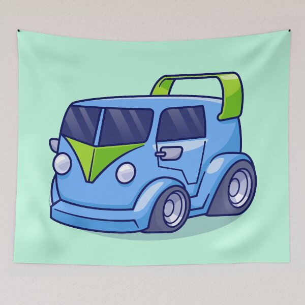 Item preview, "Cartoon Car Van Vehicle: Vector Icon Illustration" designed and sold by hjian8219.