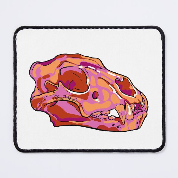 Item preview, Pride Skulls Lesbian flag designed and sold by BlueToDraw.