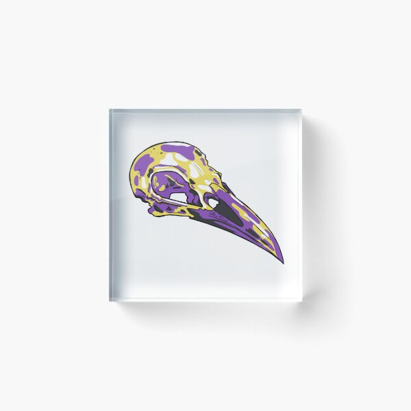 Item preview, Pride Skulls Non Binary flag  designed and sold by BlueToDraw.