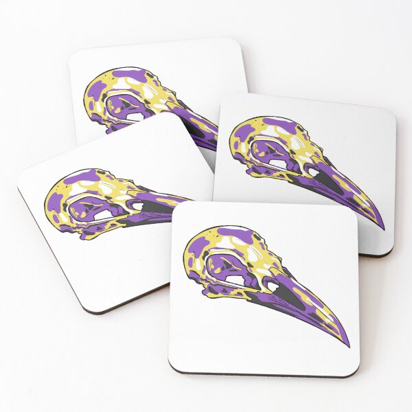 Item preview, Pride Skulls Non Binary flag  designed and sold by BlueToDraw.