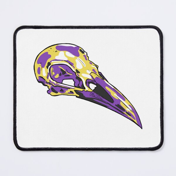Item preview, Pride Skulls Non Binary flag designed and sold by BlueToDraw.