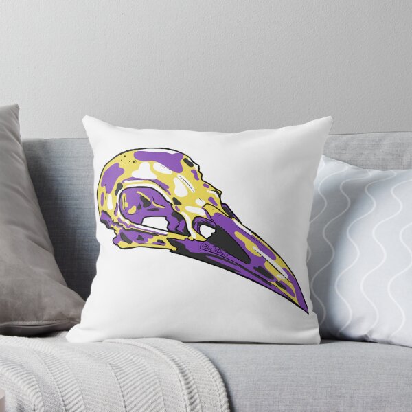 Item preview, Pride Skulls Non Binary flag  designed and sold by BlueToDraw.