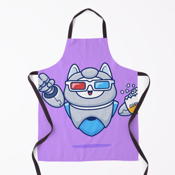 Item preview, Cute Cat Robot Watching Movie: Cartoon Vector Illustration" designed and sold by hjian8219.