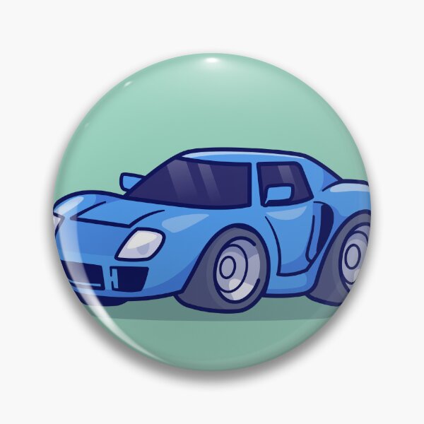 Item preview, "Sport Car Cartoon Vector Icon: Flat Illustration of a Speedy Transportation Object" designed and sold by hjian8219.