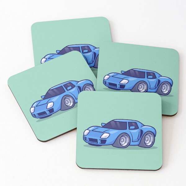 Item preview, "Sport Car Cartoon Vector Icon: Flat Illustration of a Speedy Transportation Object" designed and sold by hjian8219.
