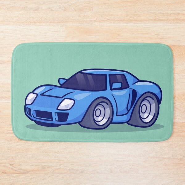 Item preview, "Sport Car Cartoon Vector Icon: Flat Illustration of a Speedy Transportation Object" designed and sold by hjian8219.
