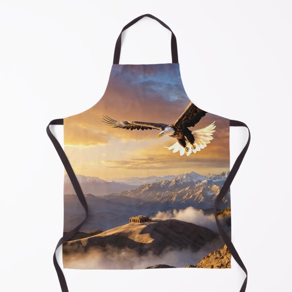 Item preview, Majestic Eagle Soaring High Above Mountains designed and sold by EnchantedVista.