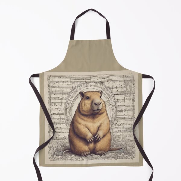Item preview, Sweet Capy, Capybara, Song Cappy, Music Capy designed and sold by GOLDENGARDENART.
