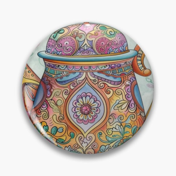 Item preview, Decorative floral teapot designed and sold by PaperieJennifer.