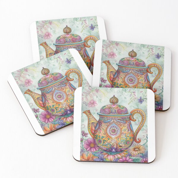 Item preview, Decorative floral teapot designed and sold by PaperieJennifer.