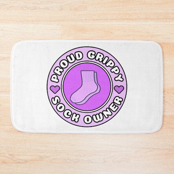Item preview, Proud grippy sock owner Bumper Sticker Style in purple designed and sold by brodidudie.