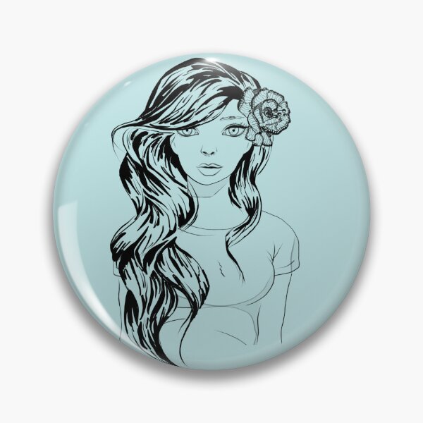 Item preview, Ella LineArt designed and sold by BrushAddict Studio.