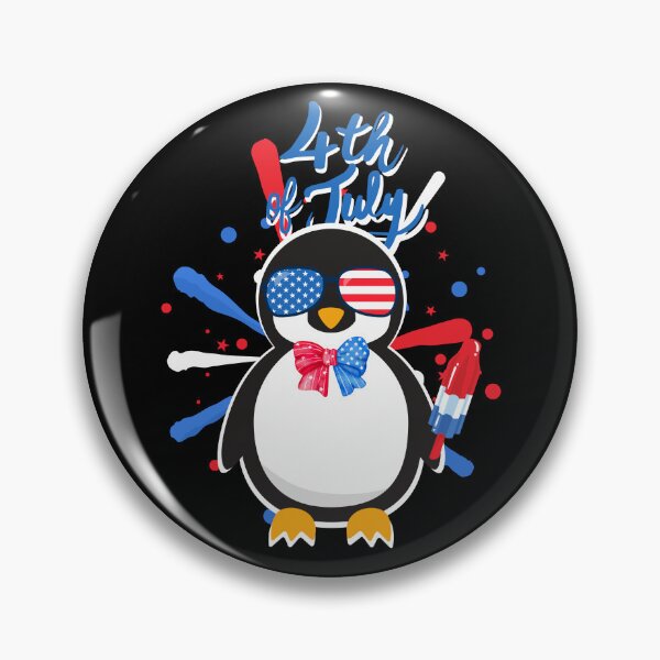 Item preview, 4th of July Penguin Lover with Fireworks designed and sold by penguinarchives.