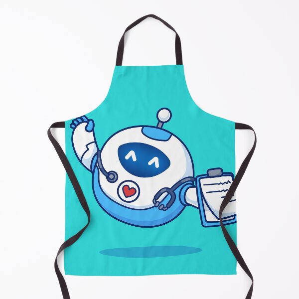 Item preview, Cute Doctor Robot Holding Clipboard & Stethoscope: Cartoon Vector Icon Illustration designed and sold by hjian8219.