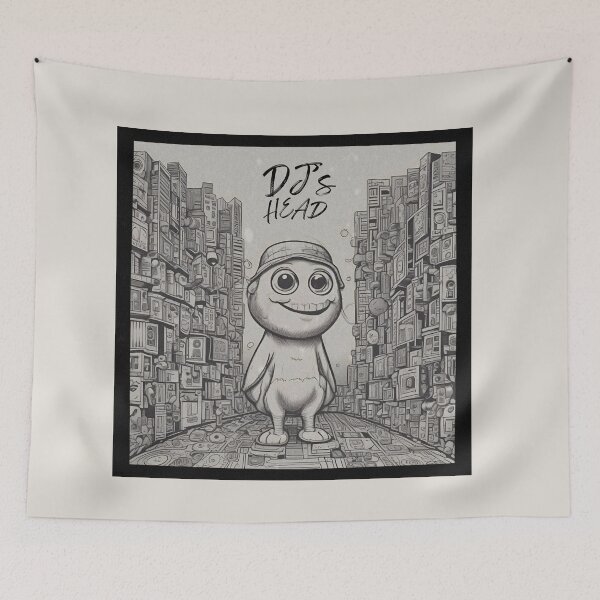 Item preview, DJ, DJ Head, Music, Song, Songs, Sweet DJ, designed and sold by GOLDENGARDENART.