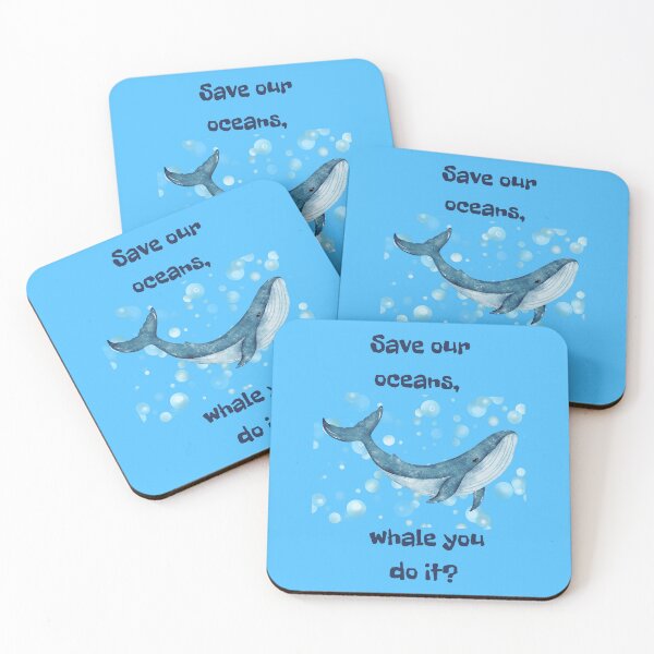 Item preview, Save our oceans, whale you do it? designed and sold by wanessacreative.