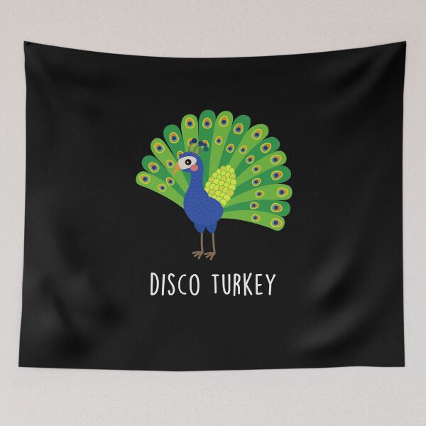 Item preview, Peacock Disco Turkey designed and sold by Clara Hollins.