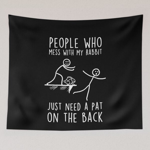 Item preview, Mess With My Rabbit designed and sold by Clara Hollins.