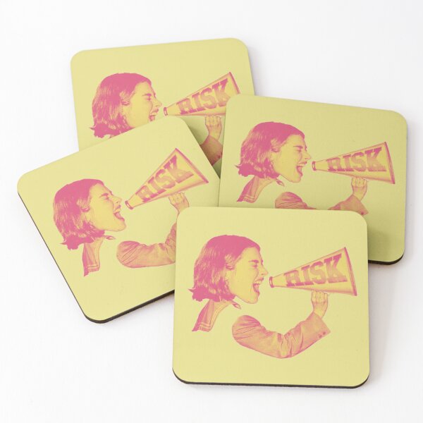Item preview, Risk Yellow and Pink Megaphone Design designed and sold by aestheticqueen.