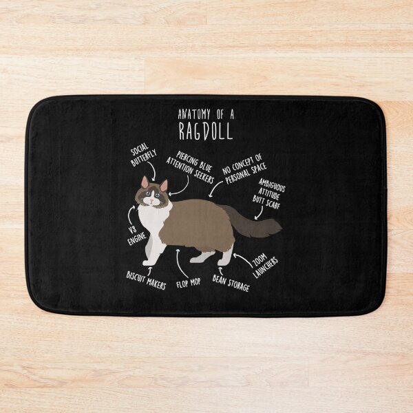 Item preview, Bicolor Ragdoll Cat Anatomy designed and sold by Clara Hollins.