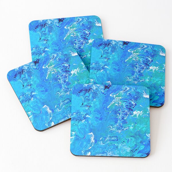 Item preview, Waterworks - Abstract Acrylic Fluid Art Painting Print designed and sold by C0smicCreati0ns.