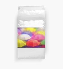 “Umbrella Rainbow”, Photo / Digital Painting Duvet Cover