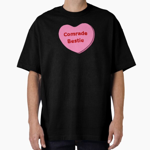 Item preview, Comrade Bestie Candy Heart (Pink) designed and sold by booknerd-22.