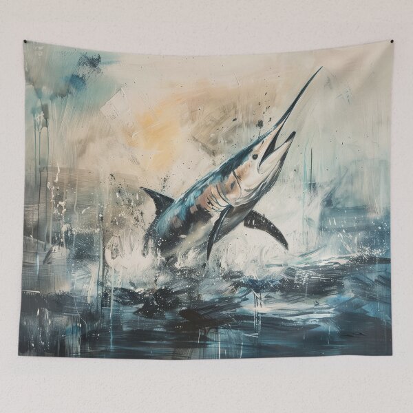 Item preview, Marlin Water Color designed and sold by WildWanderings.