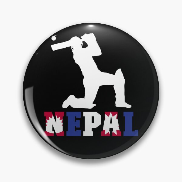 Item preview, Nepal Flag Cricket Player Nepal Cricket Fan Nepal Cricket Gear designed and sold by DynamicDesign.