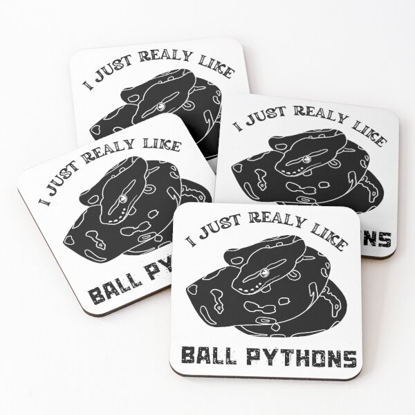 Item preview, I Just Really Like Ball Pythons - White Background designed and sold by Reptiles Abroad.