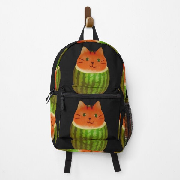 Item preview, watermelon cat cute fruit cat kitty food funny kitten pet summe feline kawaii cat lover black cat designed and sold by thechoice1.