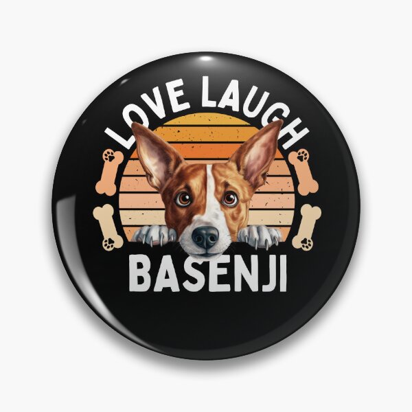 Item preview, Love Laugh Basenji designed and sold by TheAnimalZ00.