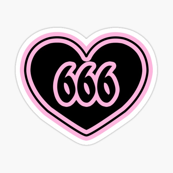 666 Satan Devil Evil Beast Car Bumper Window Locker Sticker Decal 6"X4" 