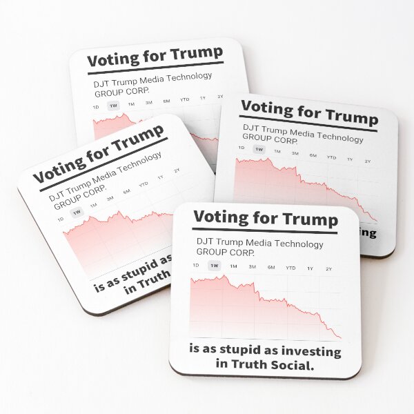 Item preview, Voting for Trump is as stupid as investing in Truth social  designed and sold by Rachel the Artist .