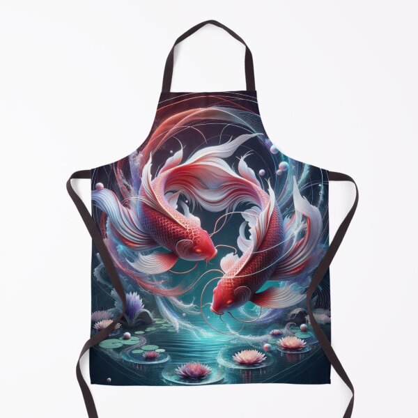 Item preview, Red and White Koi Fish designed and sold by AnalajiaDesigns.