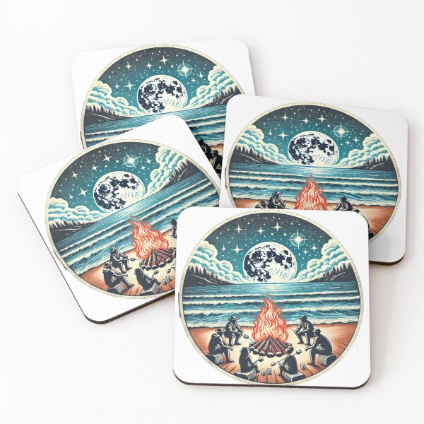 Item preview, Seaside Bonfire Night designed and sold by NewAgeNexus.