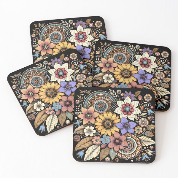 Item preview, Vibrant Bohemian Floral and Mandala Design designed and sold by nickelpaso77.
