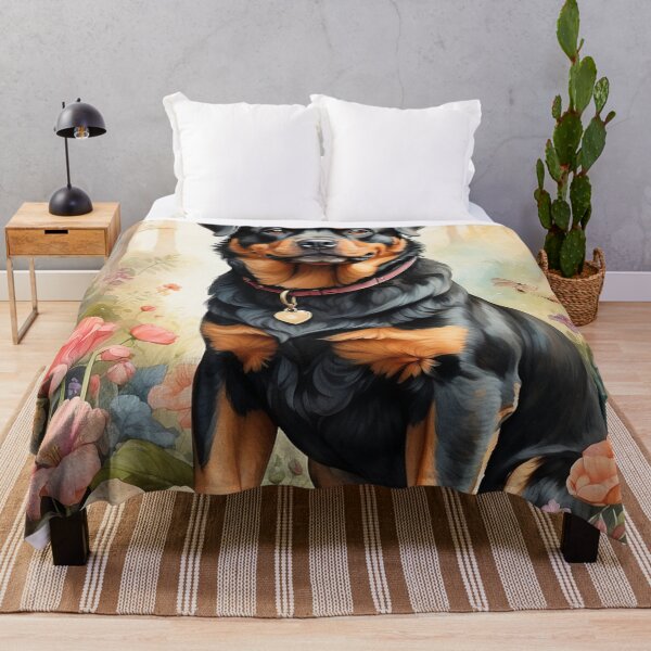 Item preview, 002 Ink Wash Painting of a Cute Rottweiler designed and sold by Alexis Art Collection.