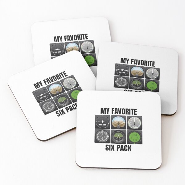Item preview, My Favorite Six Pack Pilot's Merch - Perfect Gift for Aviation Enthusiasts designed and sold by paulo silveira.