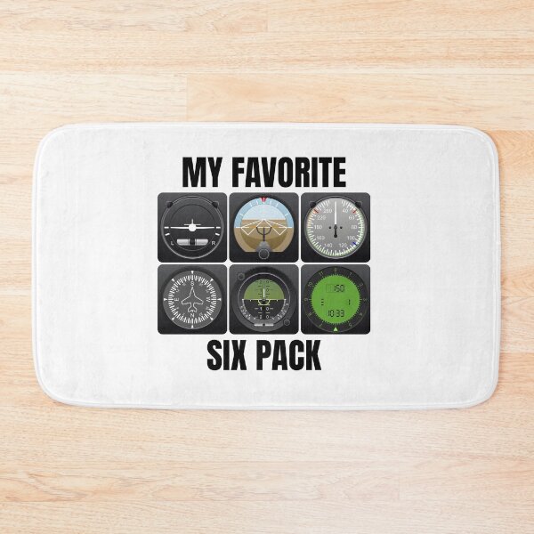 Item preview, My Favorite Six Pack Pilot's Merch - Perfect Gift for Aviation Enthusiasts designed and sold by paulo silveira.