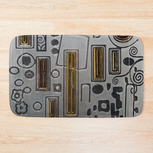 Item preview, Modern Stained Glass Window with a Mix of Abstract and Geometric Forms designed and sold by Georgia Mizuleva.