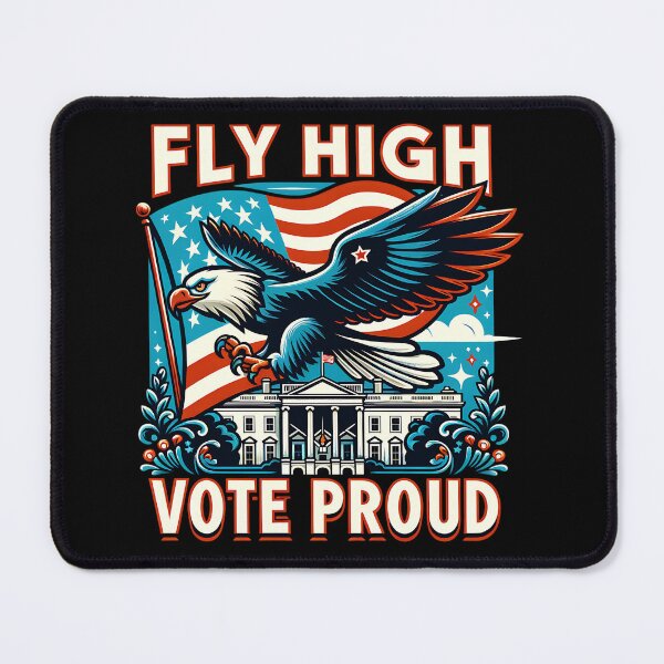 Item preview, Fly High Vote Proud – Patriotic Voting Design designed and sold by Taans-Creation.