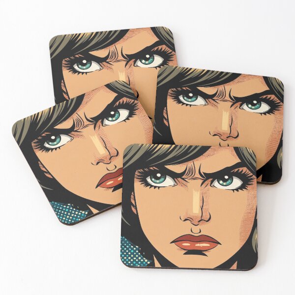 Item preview, Pop Art: Angry Woman designed and sold by PinUpPizzazz.