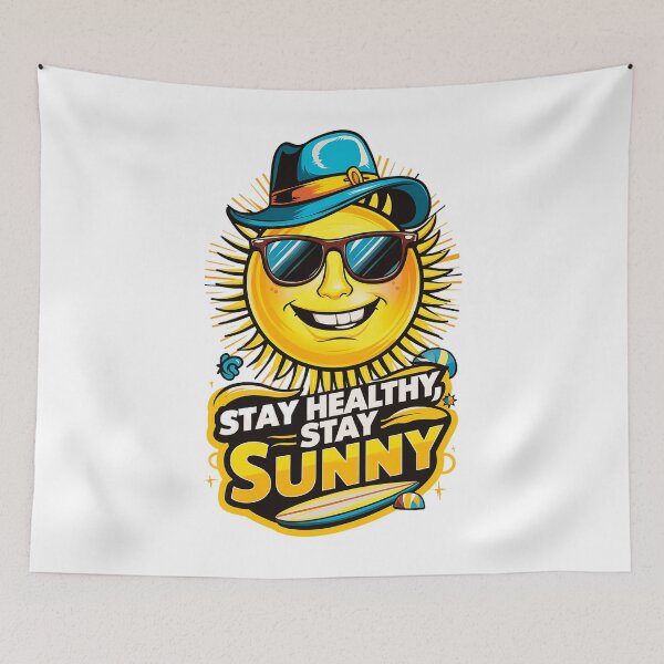 Item preview, Stay Healthy Stay Sunny – Fun Summer Wellness designed and sold by Taans-Creation.